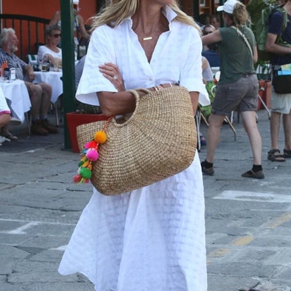 JadeTribe Beach Basket Large Tassel Multi/Pink - Picture 12 of 12